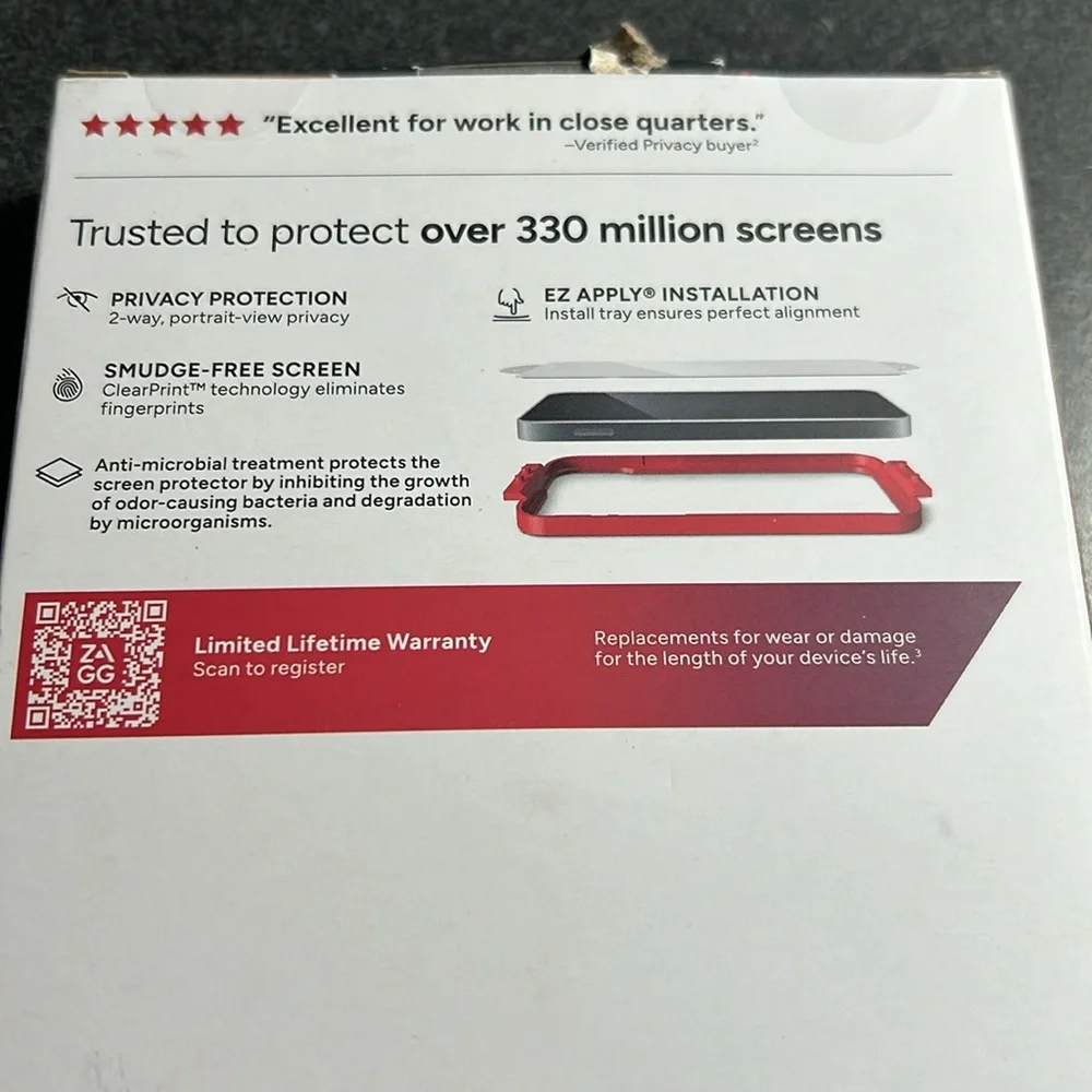 Zag Apple iPhone 15 Pro Max Glass Elite Privacy Screen Protector